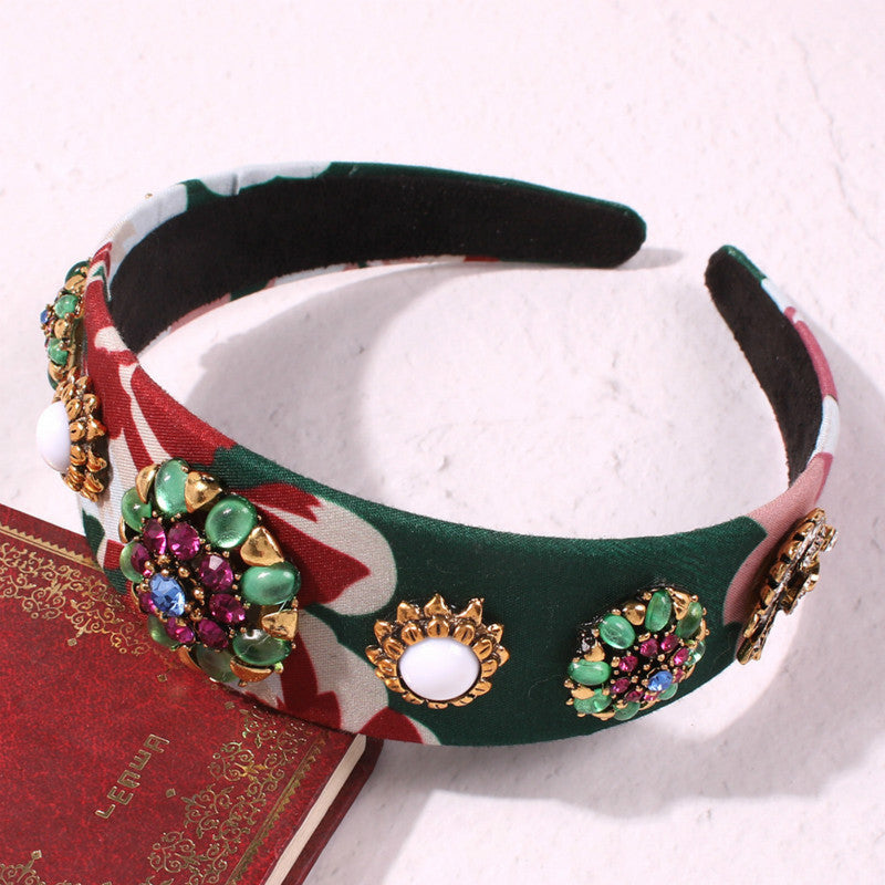 Baroque Luxury Diamond And Gemstone Headband