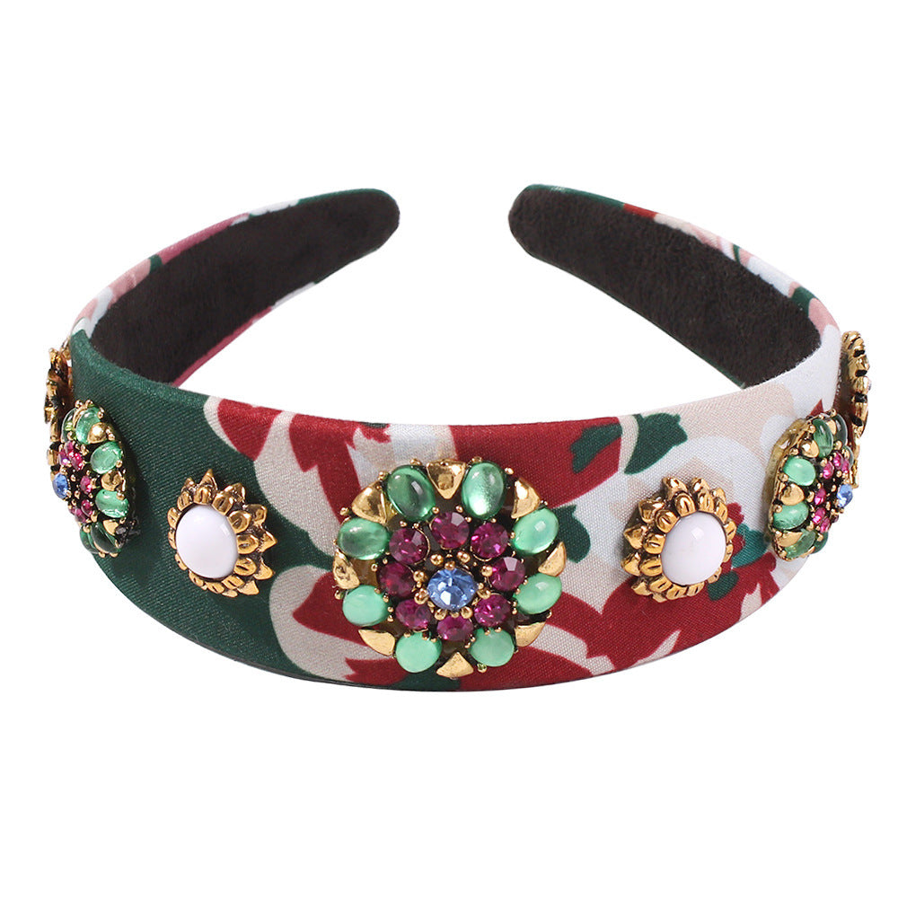 Baroque Luxury Diamond And Gemstone Headband