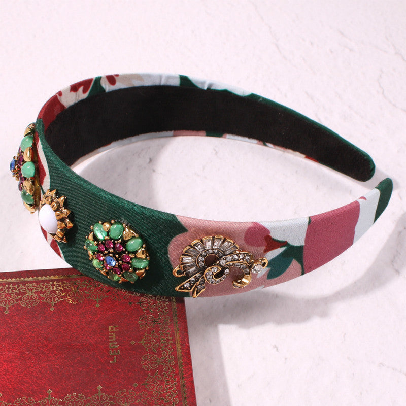 Baroque Luxury Diamond And Gemstone Headband